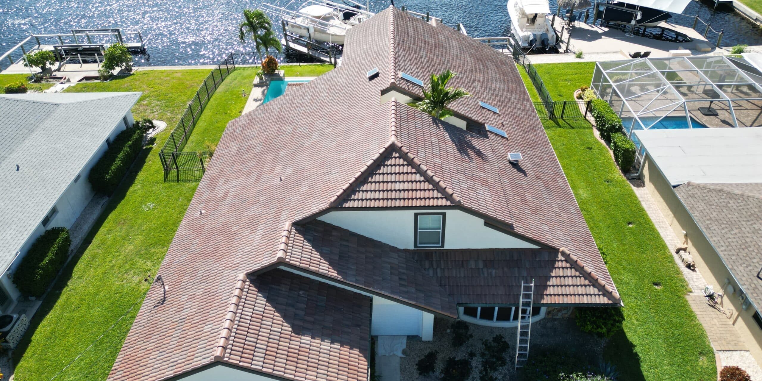Cape Coral, Florida, roofing experts - finished roof.