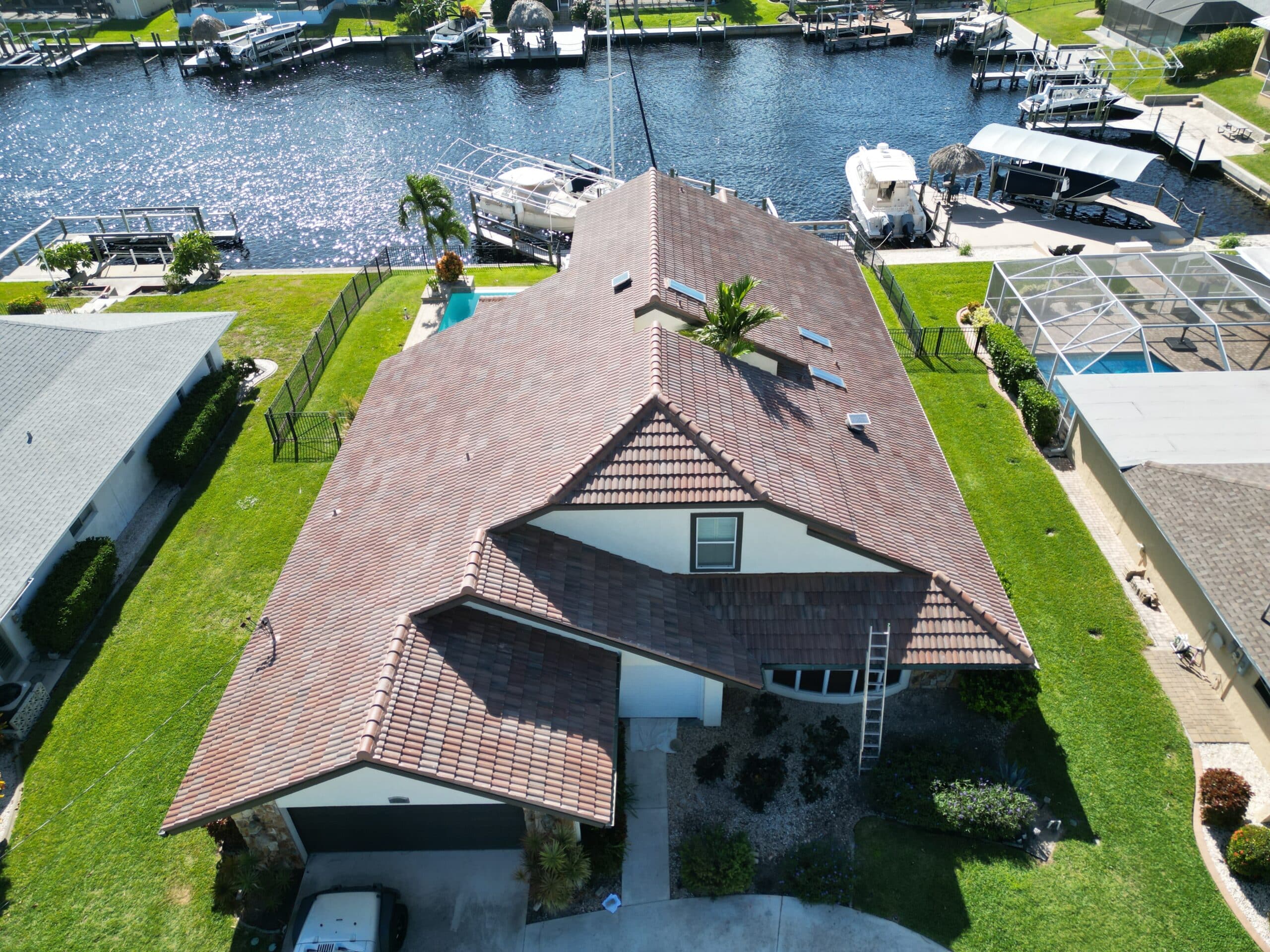 Cape Coral, Florida, roofing experts - finished roof.